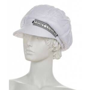 NEW BEATE HEYMANN women's quilted cap in white